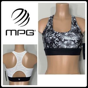 New. MPG snake print sports bra. Fits size 4 manikin